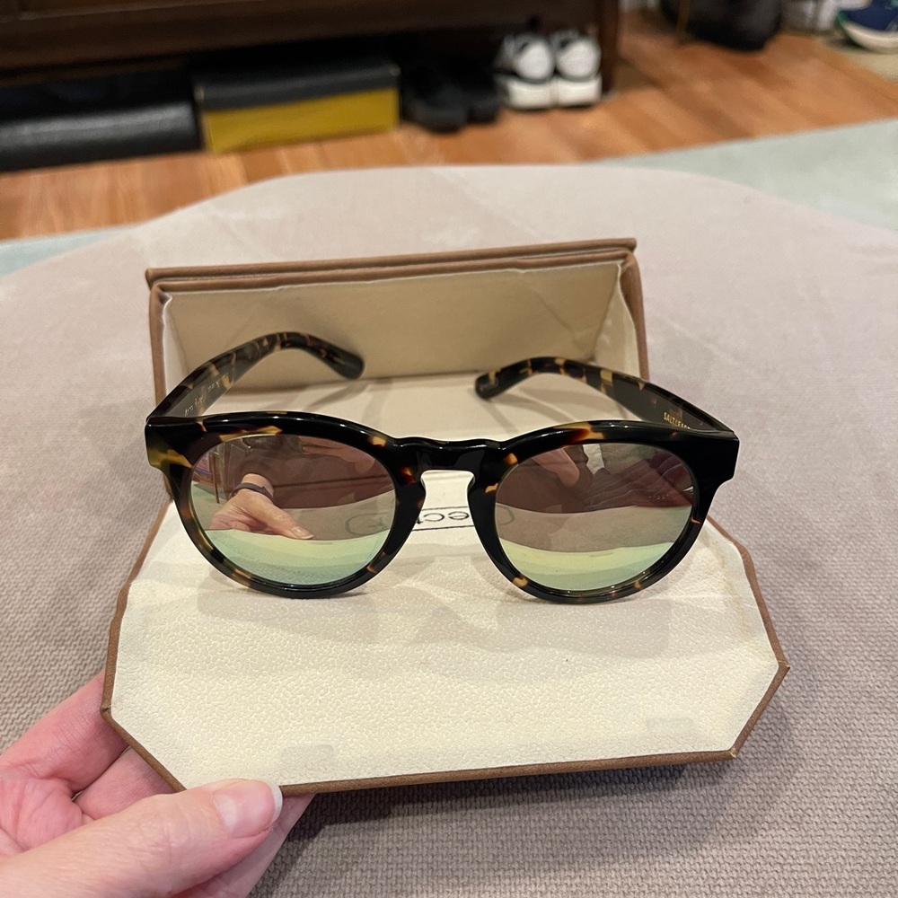 Nectar, Tortoise Shell Round Sunglasses - image 5